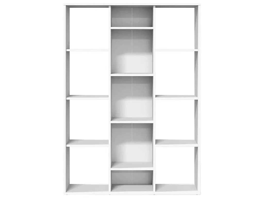 Séparateur de pièce/Bibliothèque Blanc 100x24x140 cm