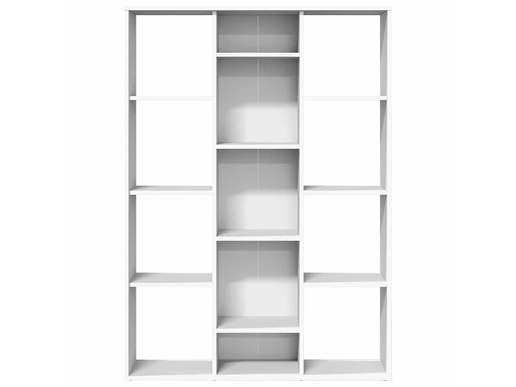 Paravent Séparateur de pièce/Bibliothèque Blanc 100x24x140 cm