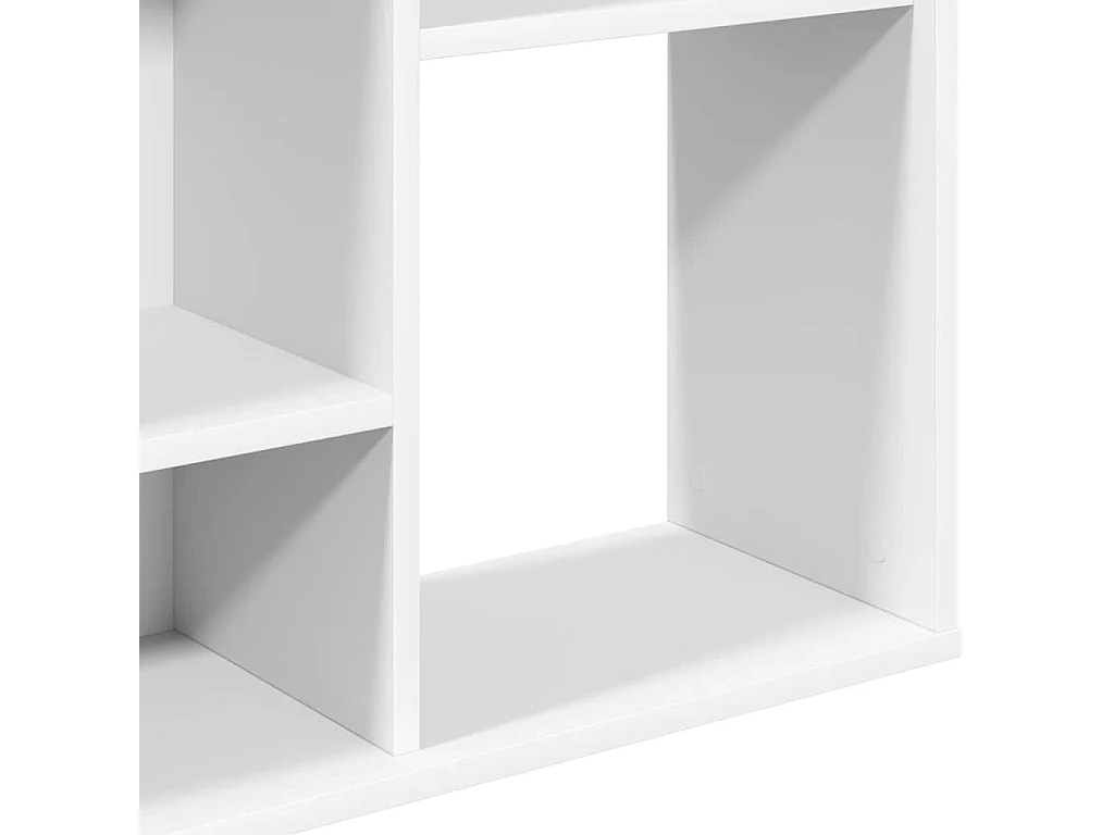 Paravent Séparateur de pièce/Bibliothèque Blanc 100x24x140 cm