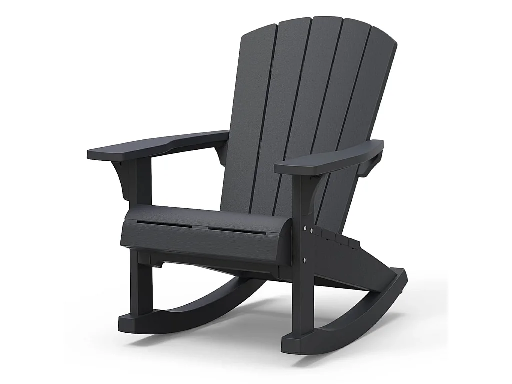 Chaise à bascule Adirondack Troy Graphite