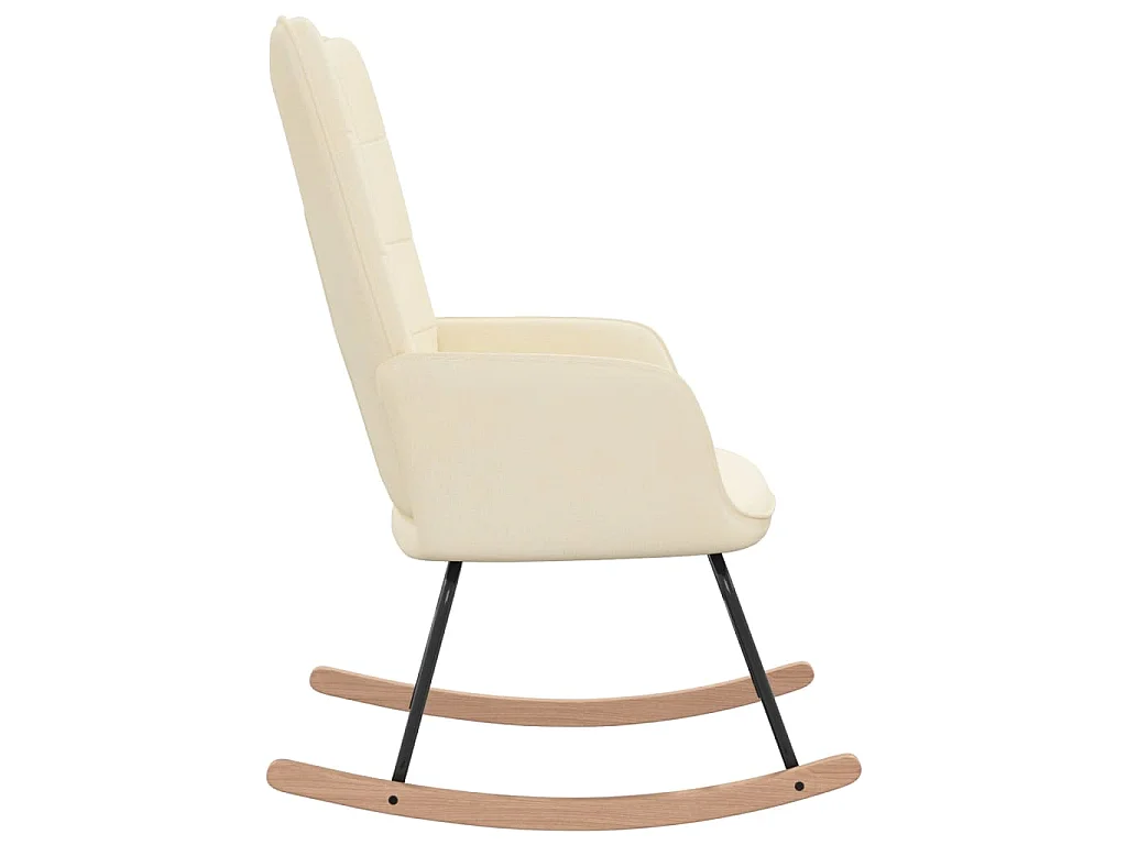 Chaise à bascule Crème Tissu