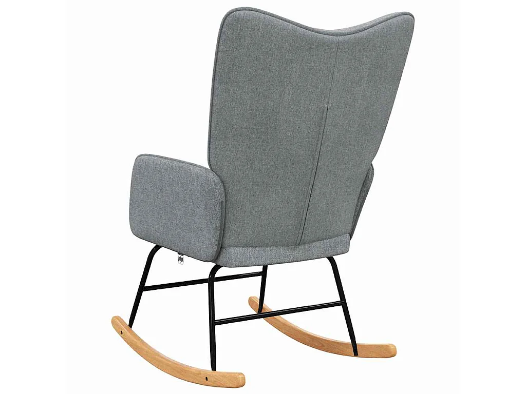 Chaise à bascule Gris clair Tissu