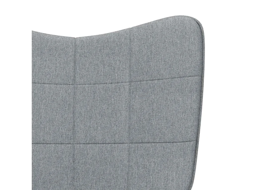 Chaise à bascule Gris clair Tissu