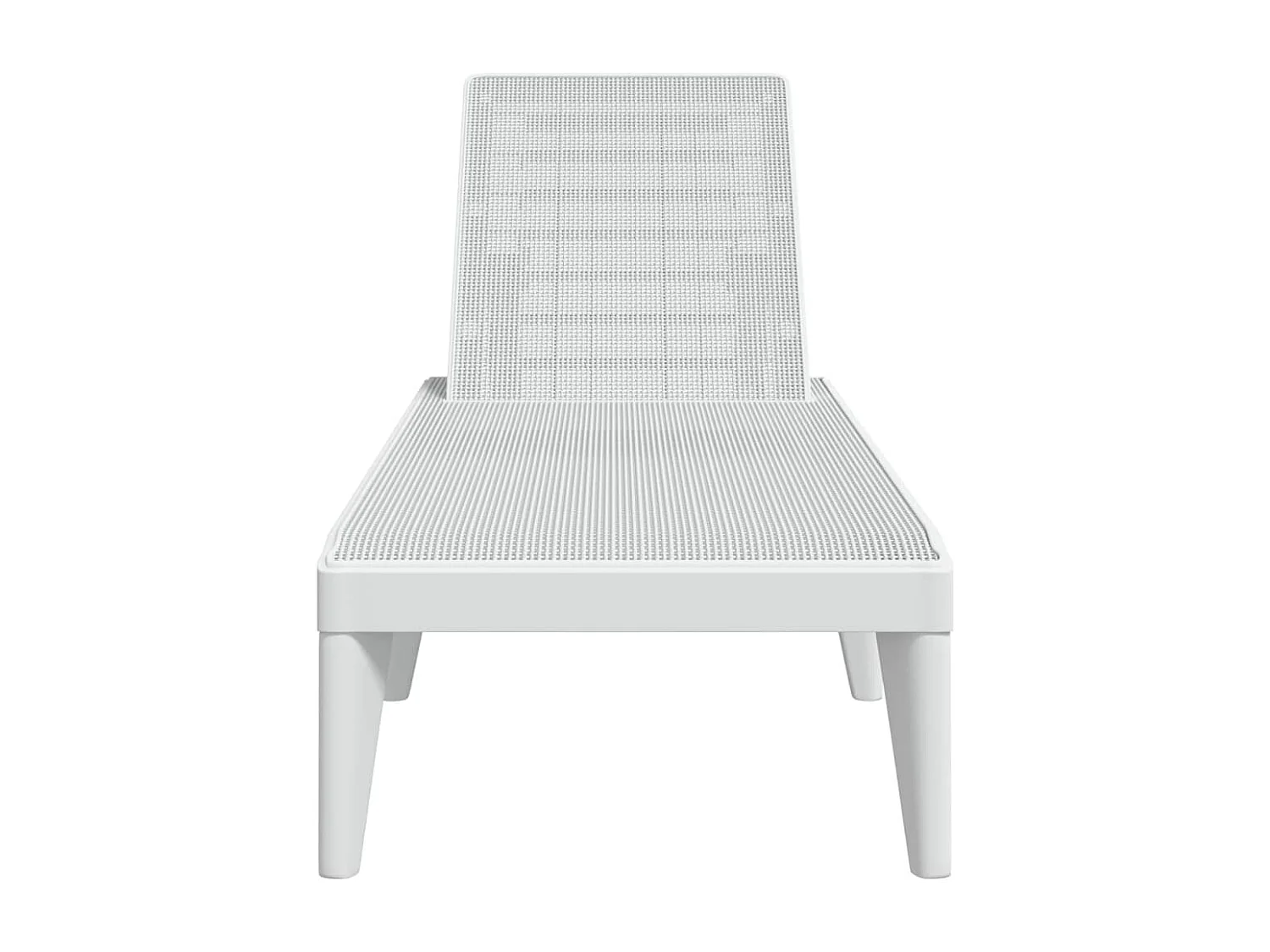 Ligbed 186x60x29 cm polypropeen wit