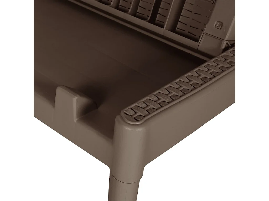 Sonnenliege Braun 186x60x29 cm PP