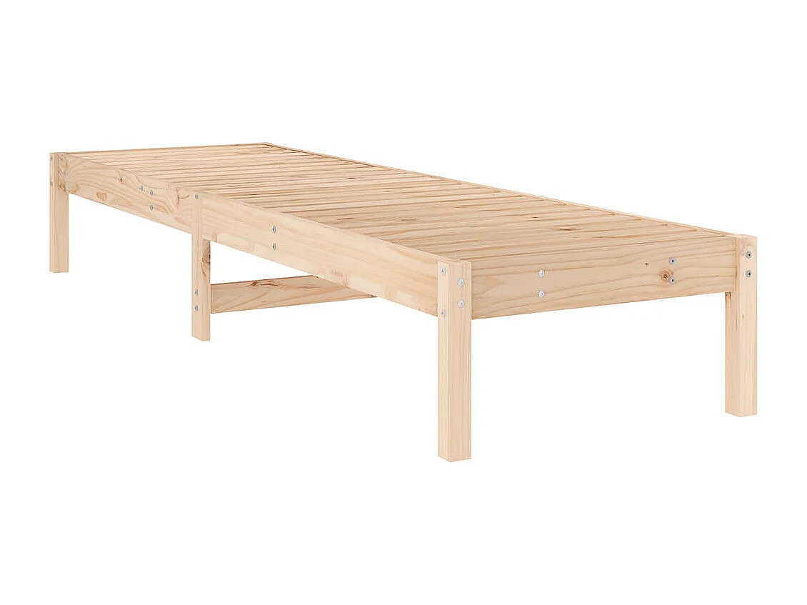 Chaise longue 199,5x60x74 cm bois massif de pin