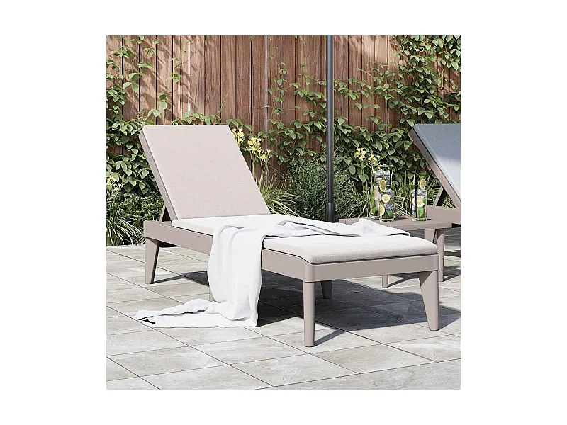 Sonnenliege Cappuccino-Braun 186x60x29 cm PP