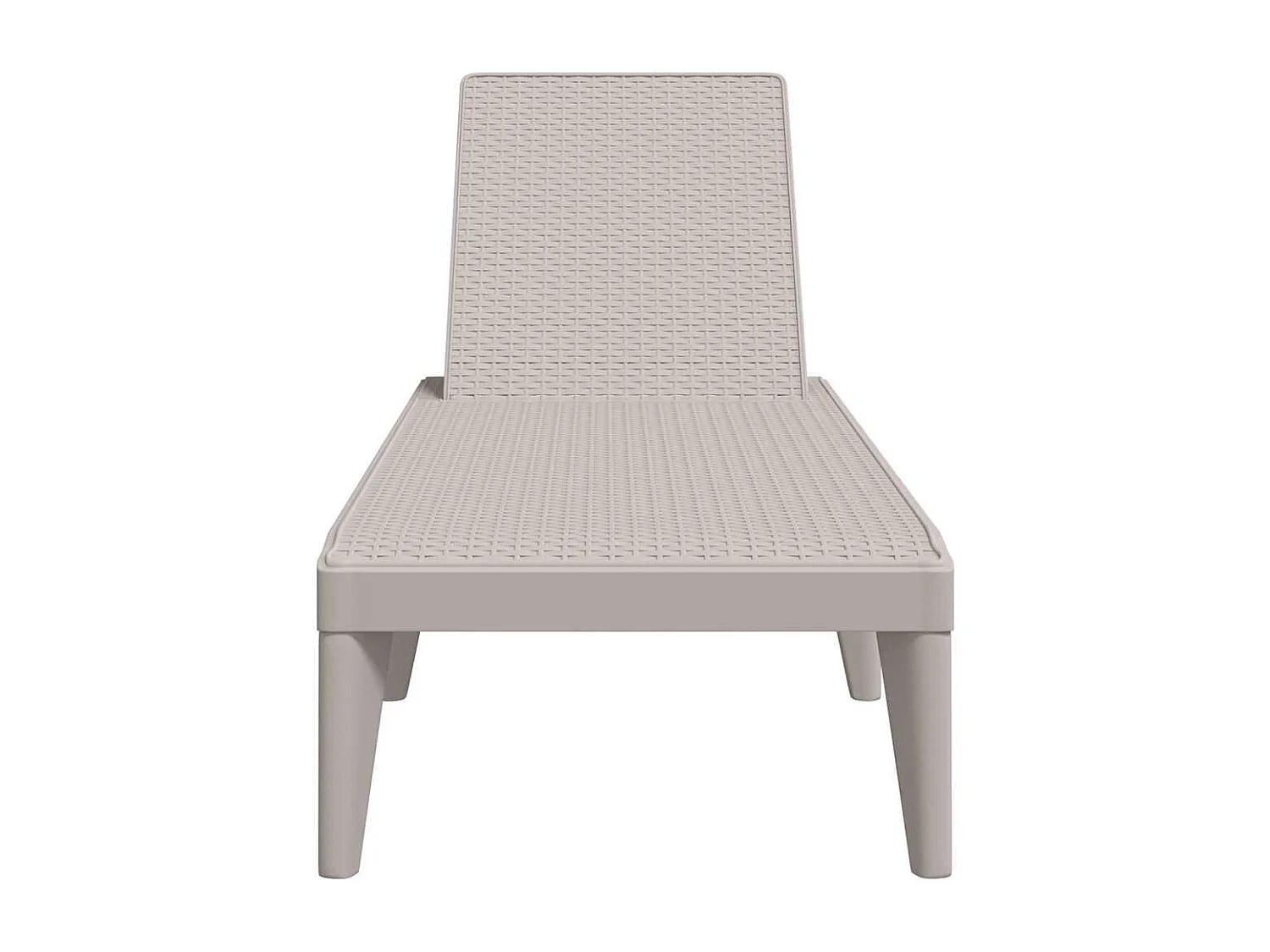 Sonnenliege Cappuccino-Braun 186x60x29 cm PP