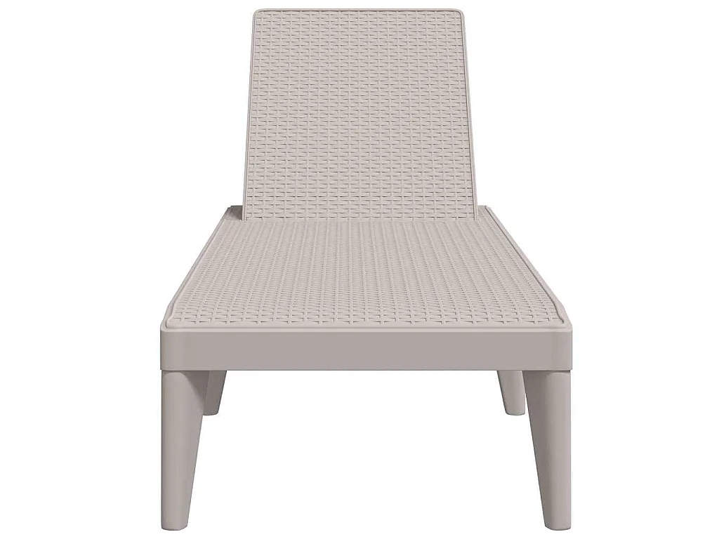 Chaise longue cappuccino 186x60x29 cm PP