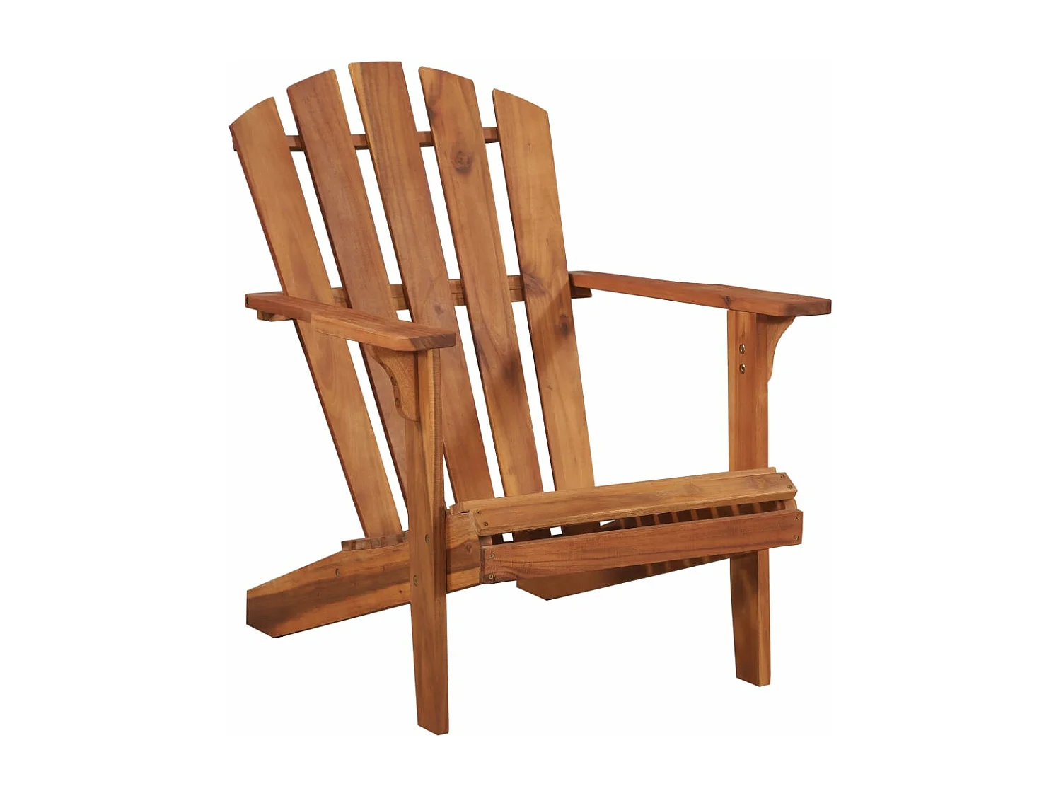 Silla de jardín Adirondack con reposapiés madera acacia maciza
