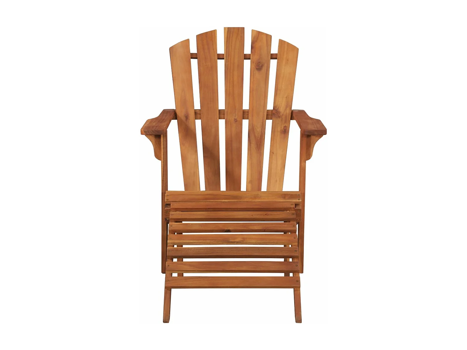 Chaise de jardin Adirondack et repose-pied Bois d'acacia massif