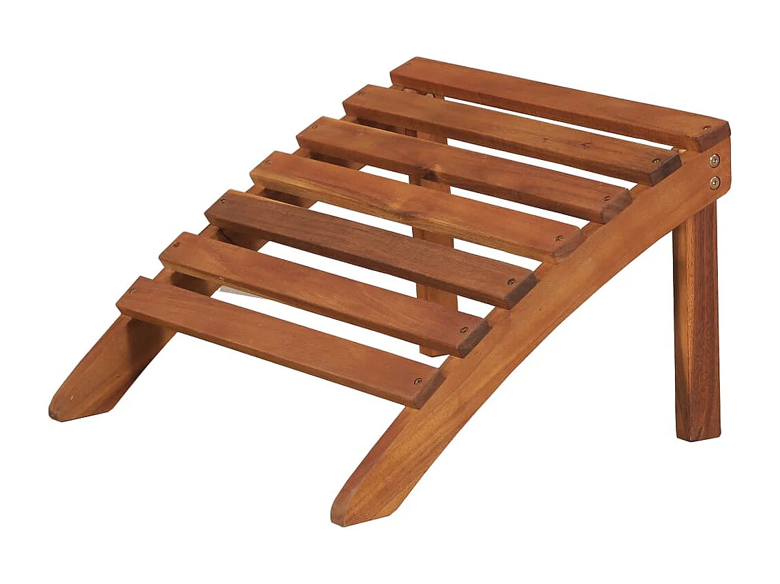 Chaise de jardin Adirondack et repose-pied Bois d'acacia massif