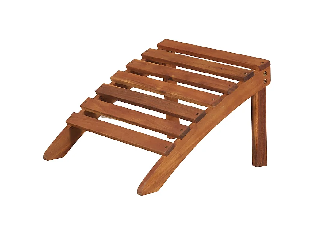 Chaise de jardin Adirondack et repose-pied Bois d'acacia massif