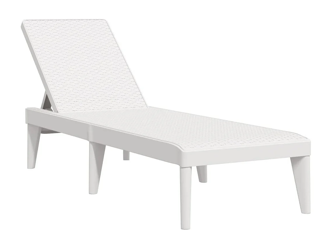 Espreguiçadeira 186x60x29 cm PP branco