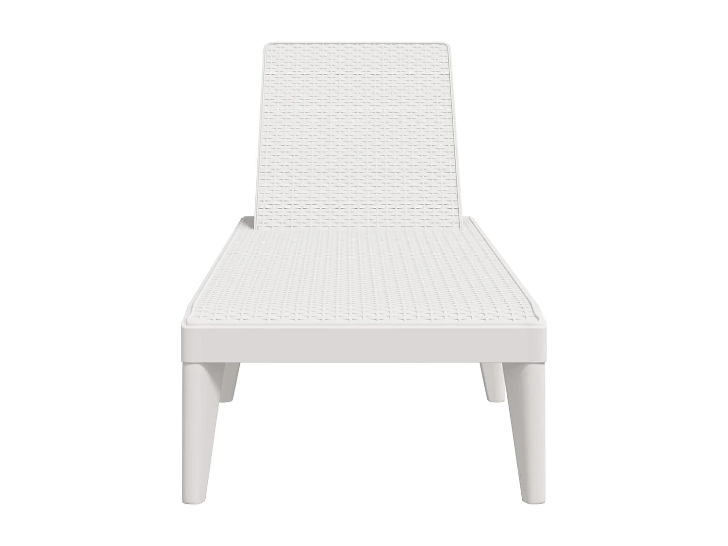 Espreguiçadeira 186x60x29 cm PP branco