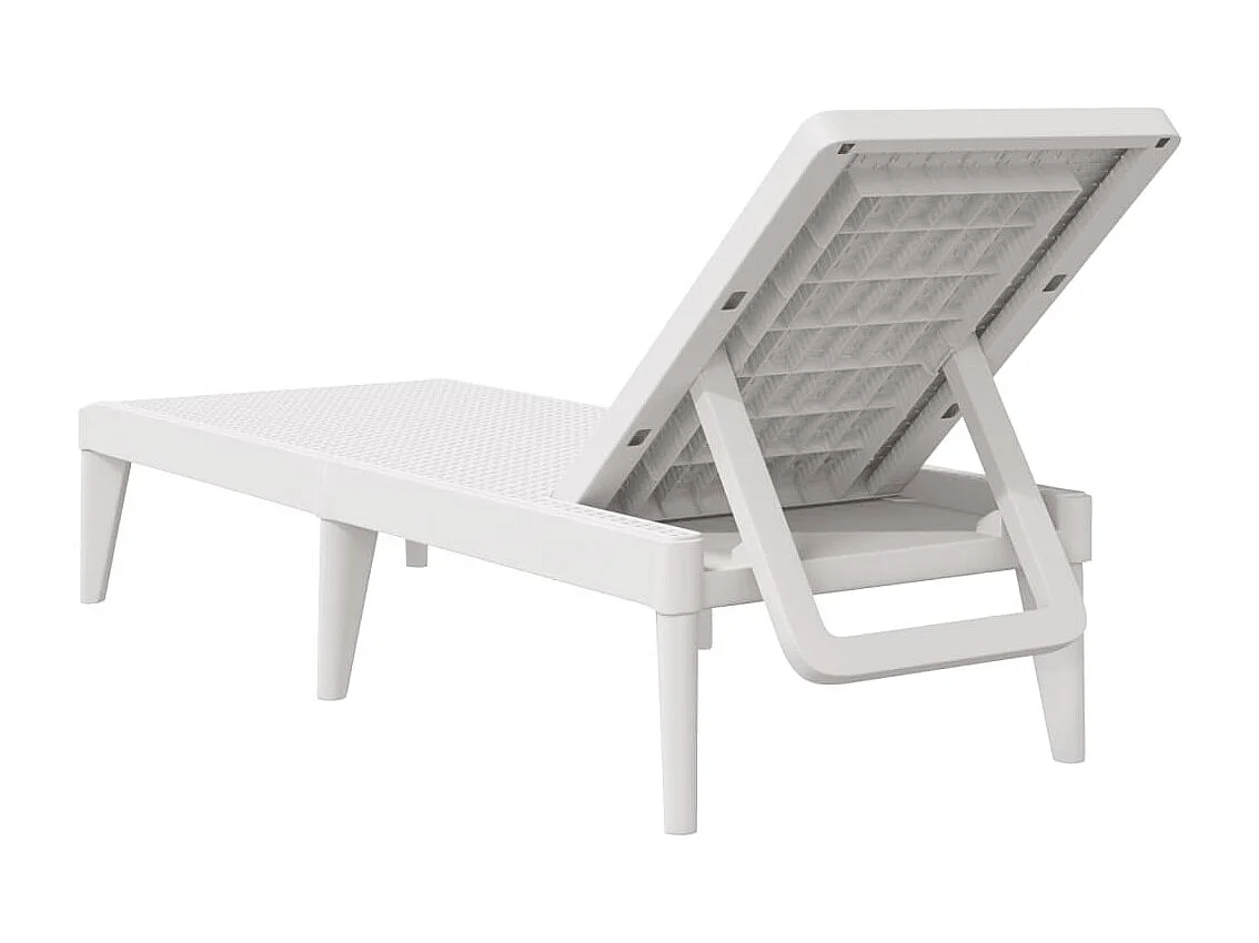 Espreguiçadeira 186x60x29 cm PP branco