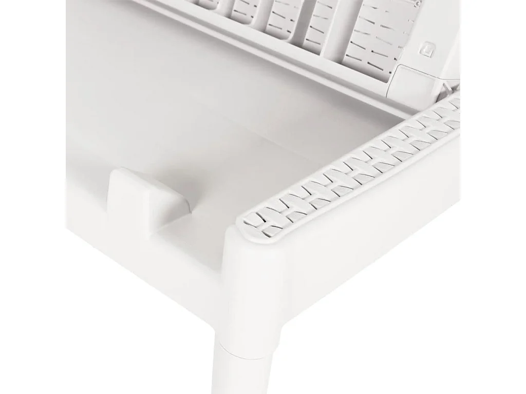 Espreguiçadeira 186x60x29 cm PP branco