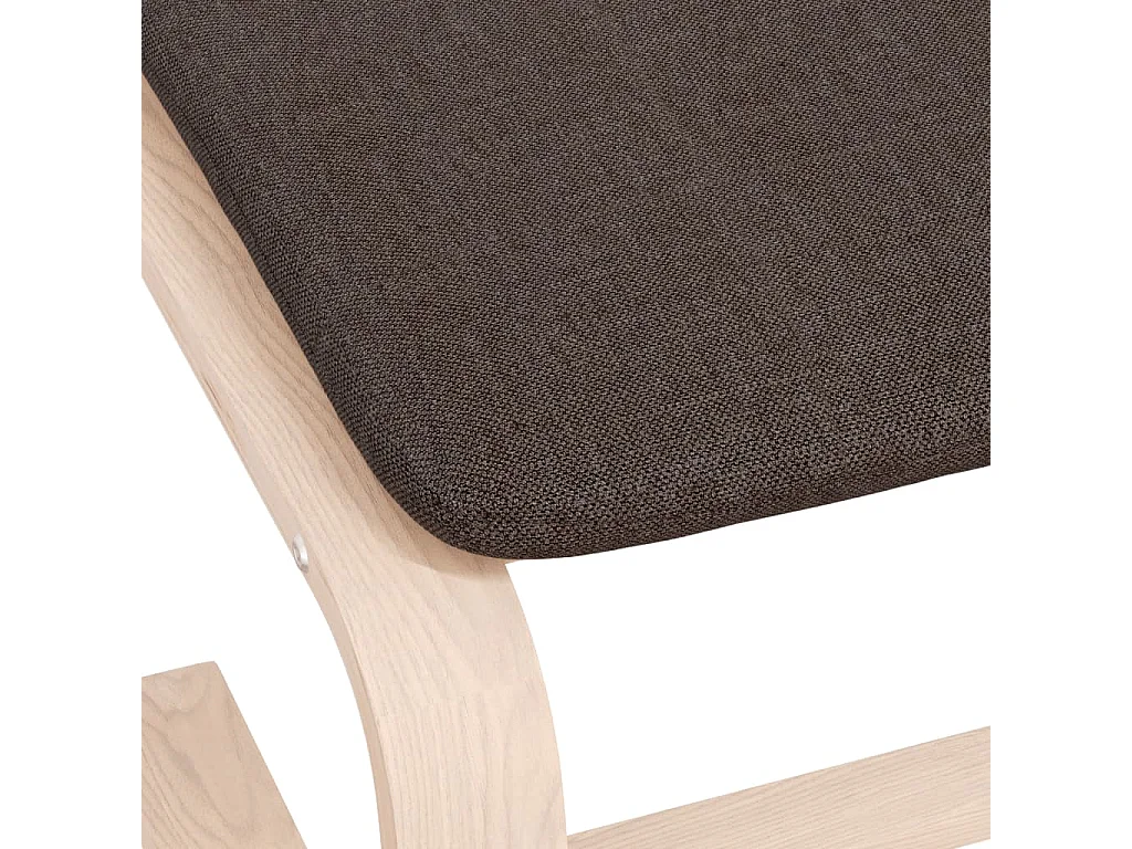 Repose-pied Marron foncé 51x41x40 cm Tissu