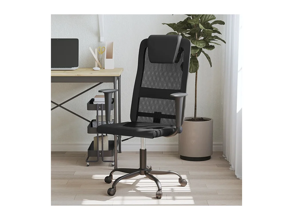 Chaise de bureau réglable en hauteur noir