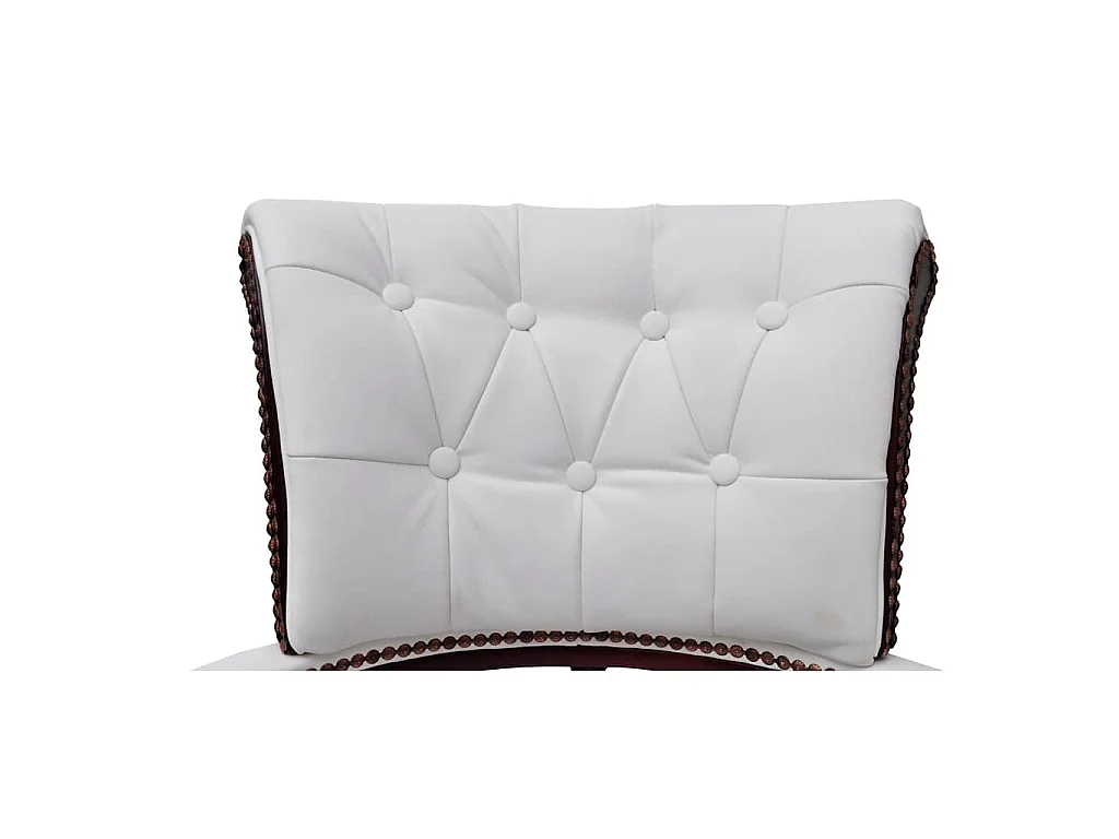 Chaise de bureau pivotante Blanc