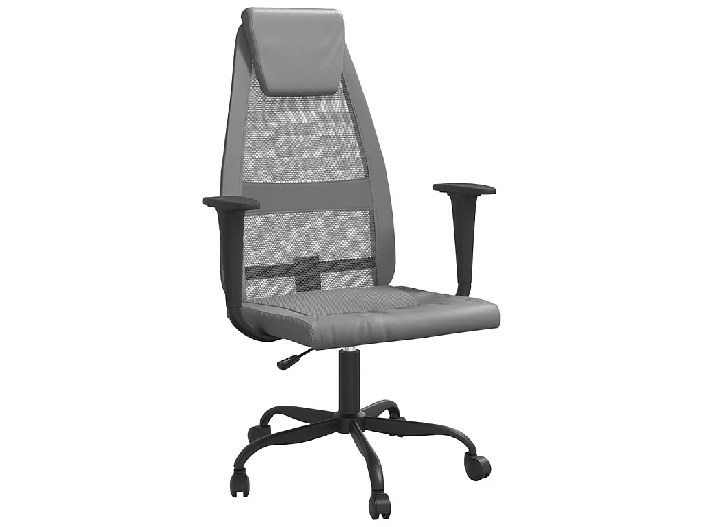 Chaise de bureau réglable en hauteur gris