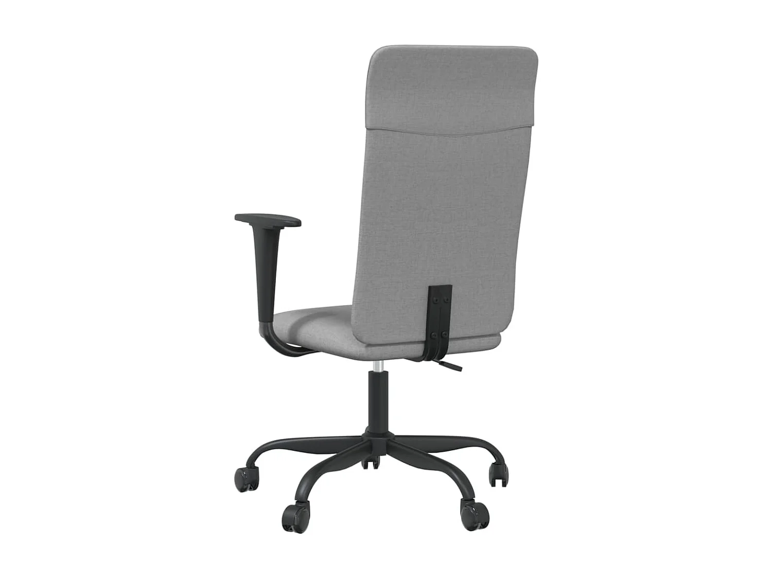 Chaise de bureau réglable en hauteur gris clair tissu