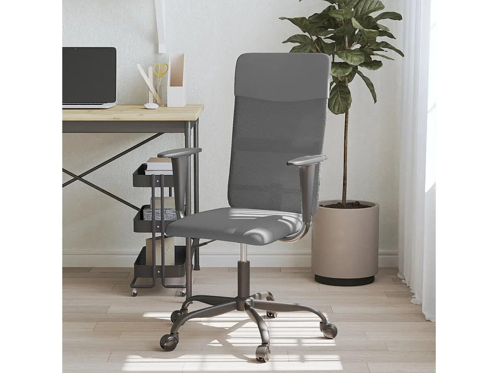 Chaise de bureau réglable en hauteur gris