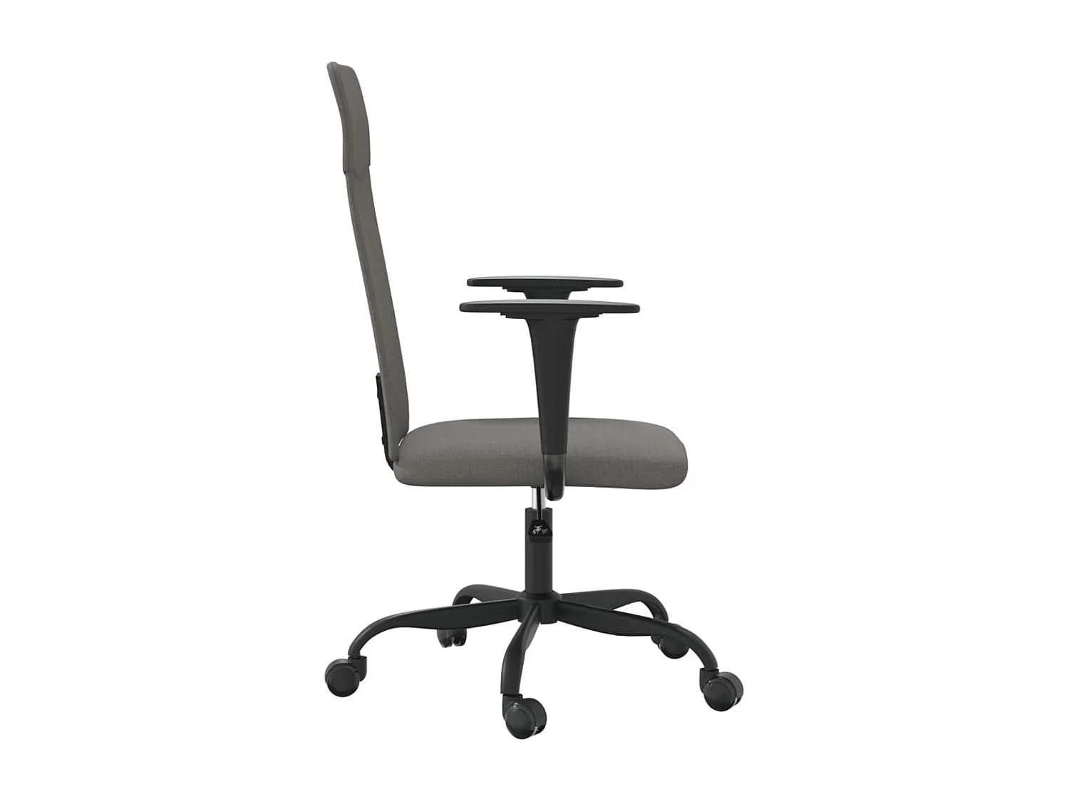 Silla de oficina altura ajustable tela gris oscuro