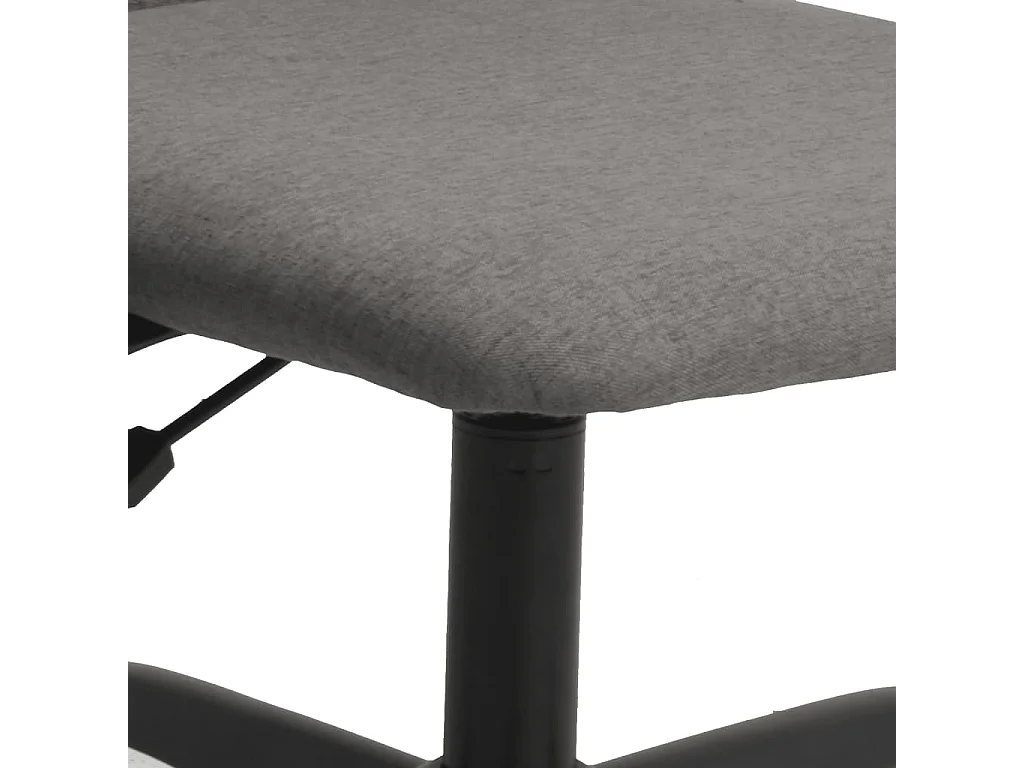 Silla de oficina altura ajustable tela gris oscuro