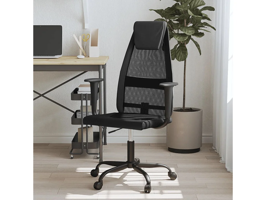Chaise de bureau réglable en hauteur noir