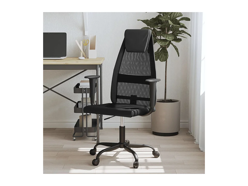Chaise de bureau réglable en hauteur noir