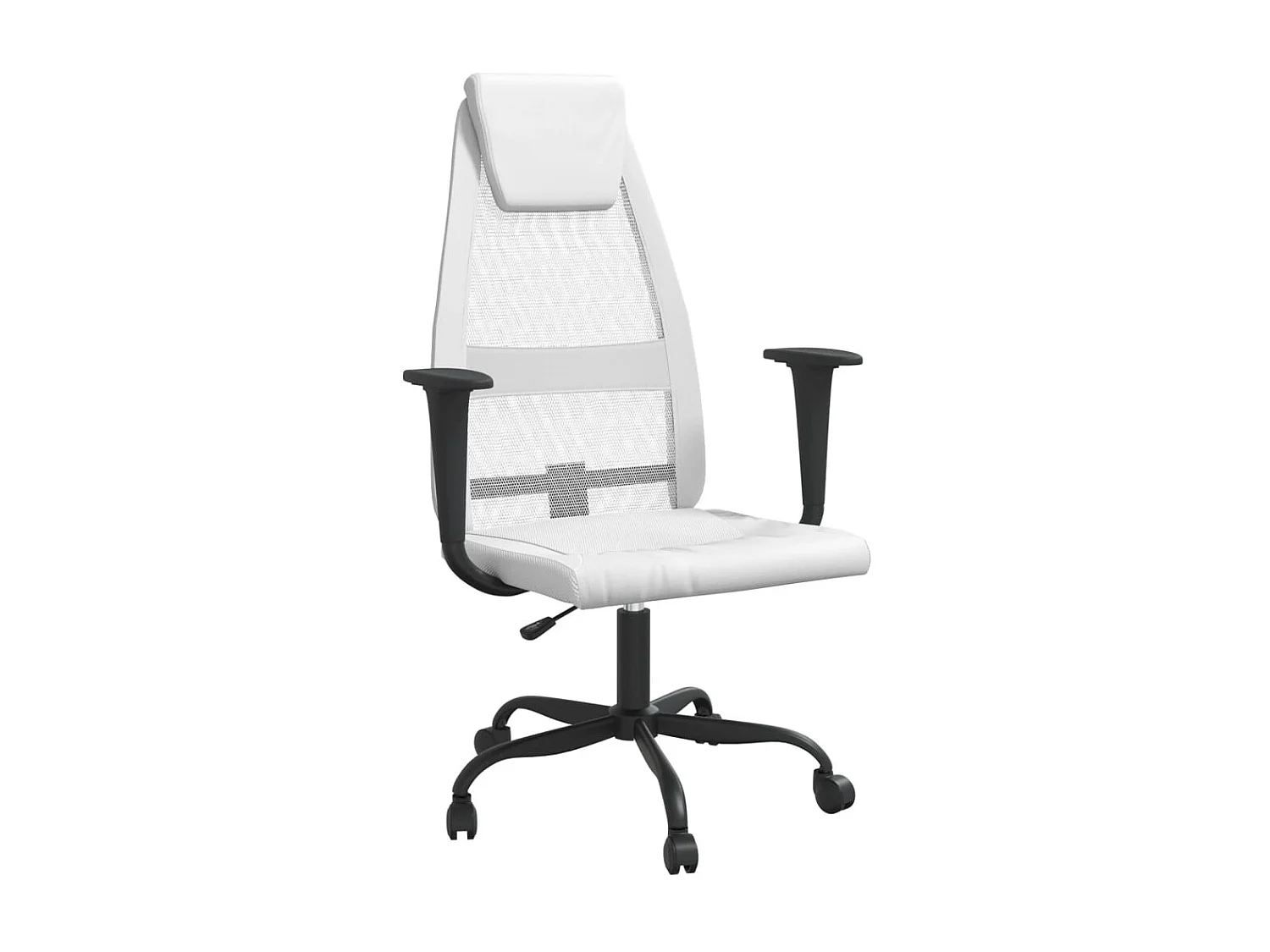 Chaise de bureau réglable en hauteur blanc