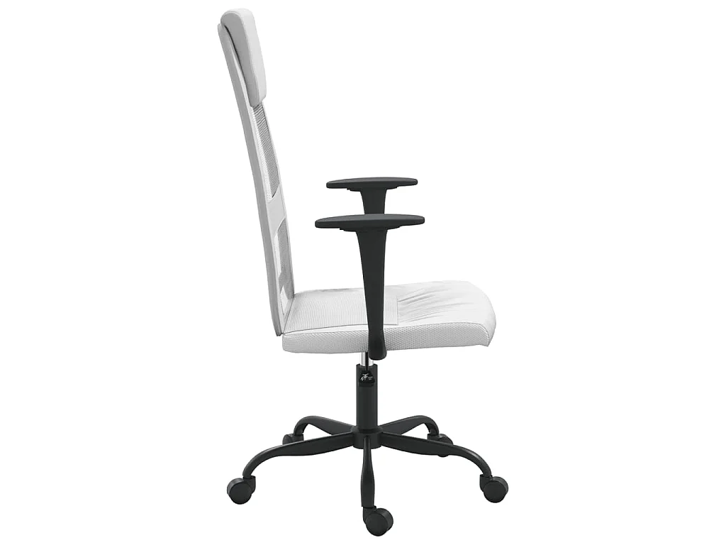 Chaise de bureau réglable en hauteur blanc