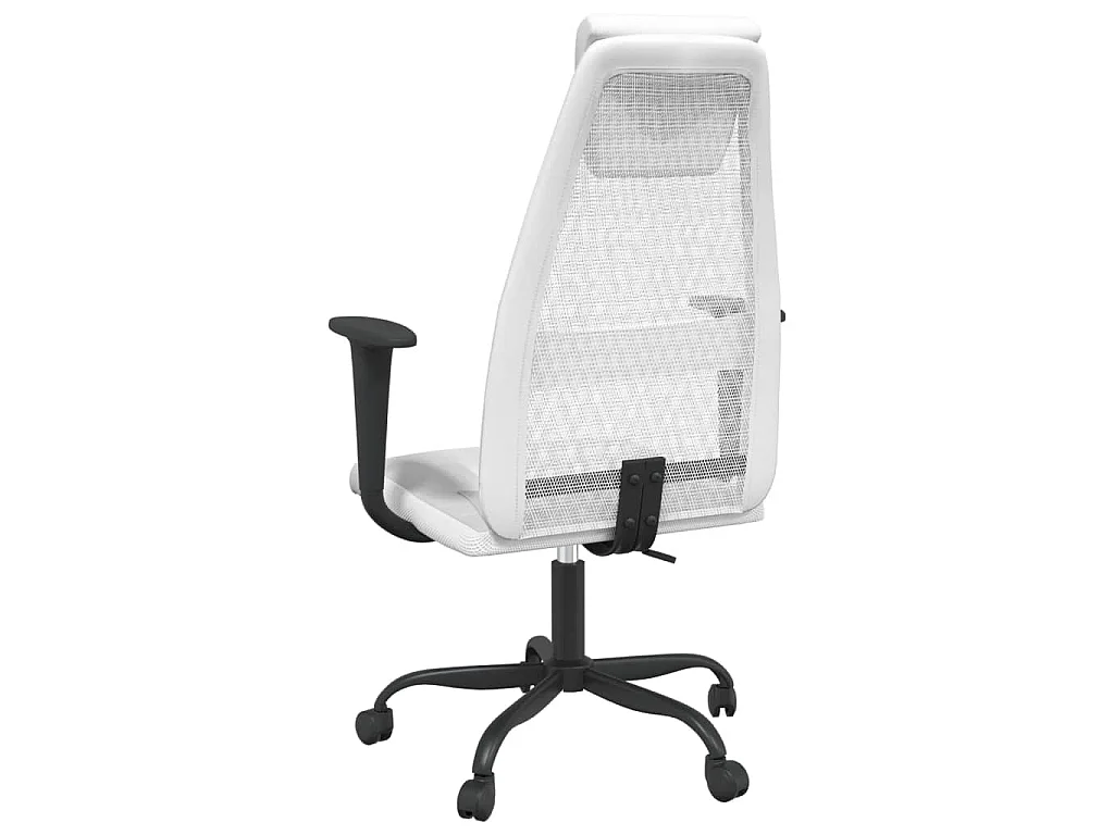 Chaise de bureau réglable en hauteur blanc