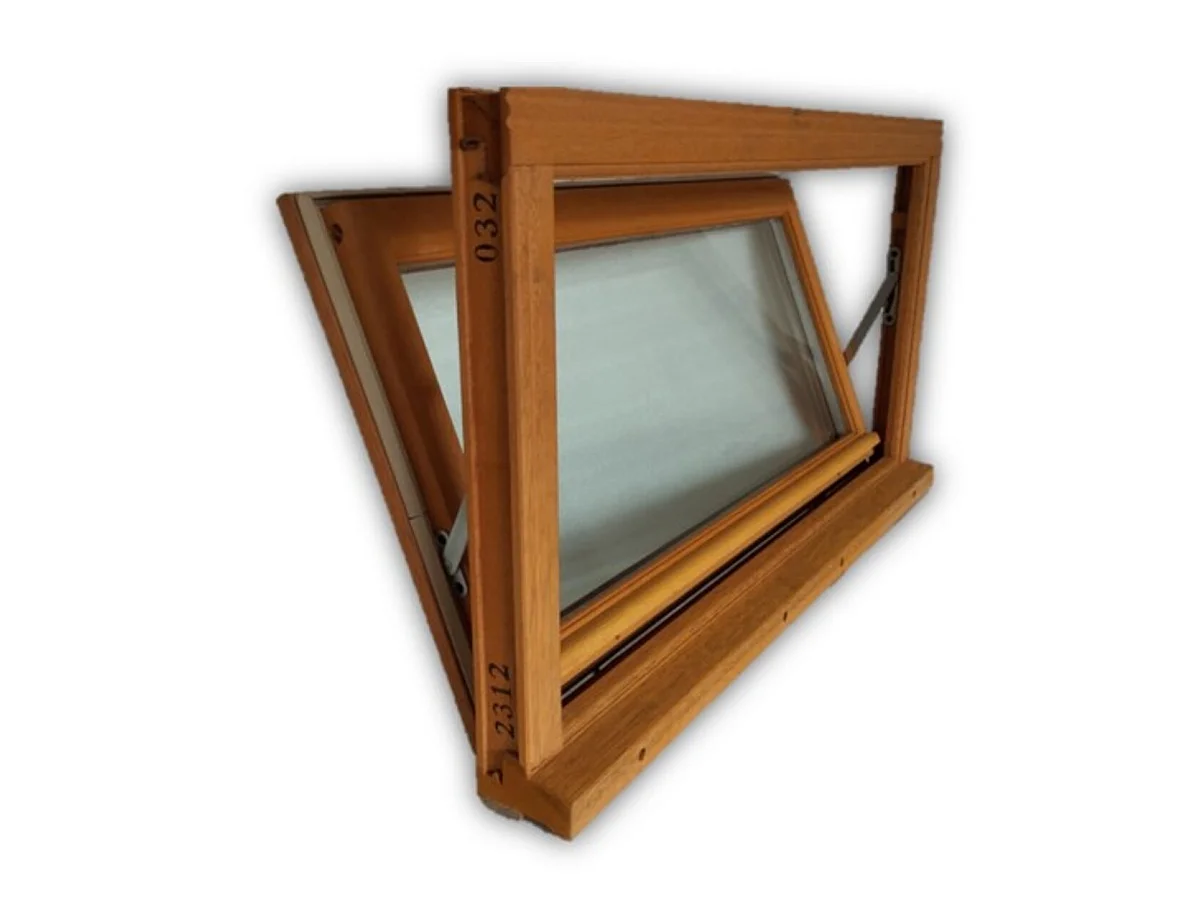 Gd Menuiseries Houten Klepframe H45 X L60 Ribbentafel + Handvat (ref 010220f9)