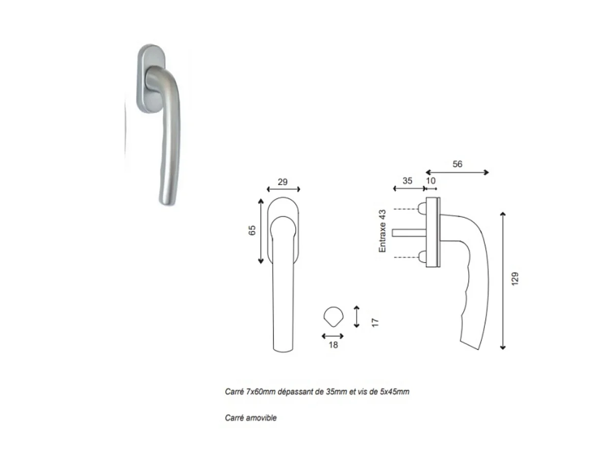 Gd Menuiseries Houten Klepframe H45 X L60 Ribbentafel + Handvat (ref 010220f9)