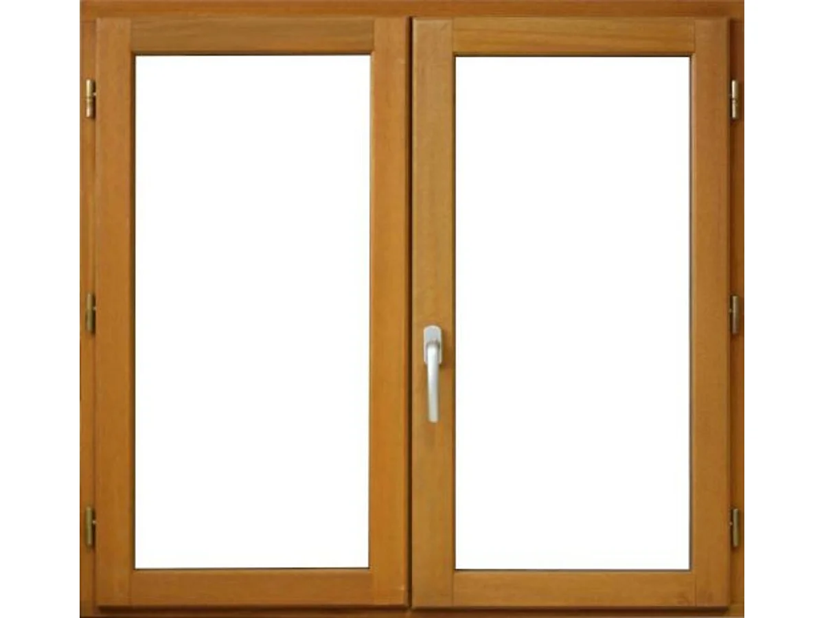 Fenetre Bois 2 Vantaux H105 X L80 Cotes Tableau + Poignee (ref 010220f9) Gd Menuiseries