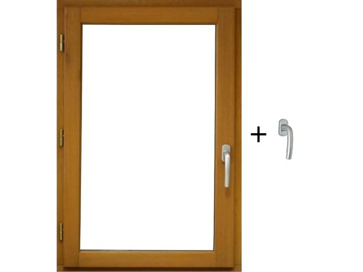 Fenetre Bois 1 Vantail H75 X L40 Tirant Gauche Côte Tableau + Poignee (ref 010220f9) Gd Menuiseries