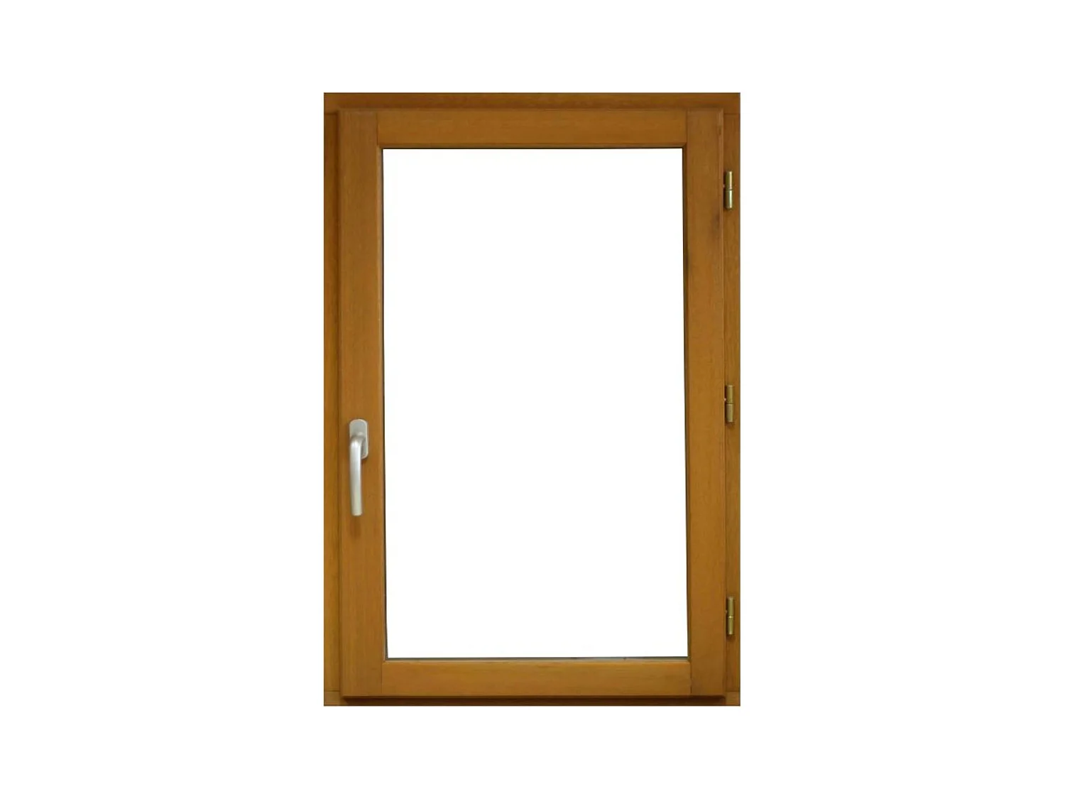 Fenêtre Bois 1 Vantail H75 X L40 Tirant Droite Côtes Tableau + Poignée (ref 010220f9) Gd Menuiseries