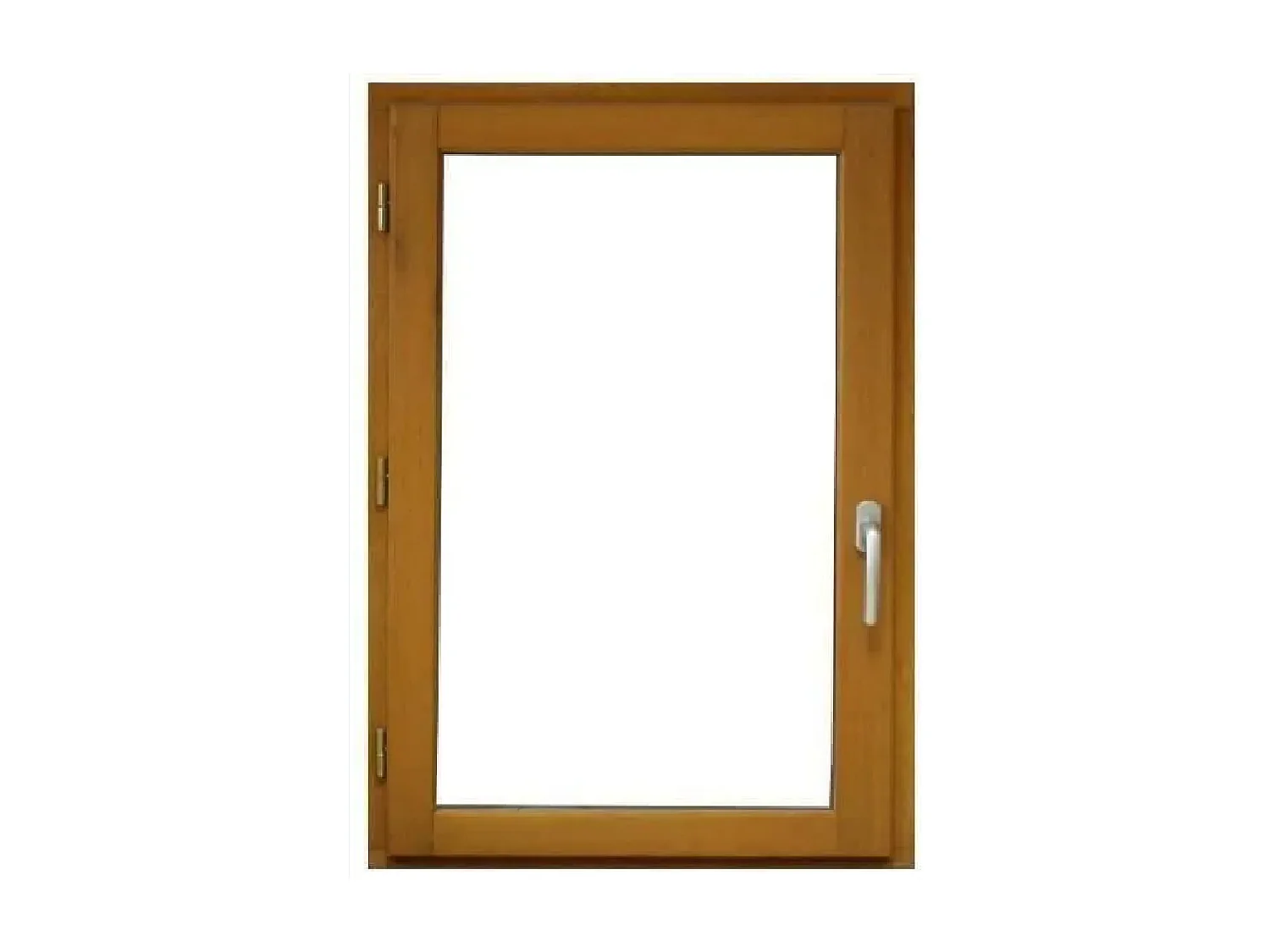 Janela de madeira 1 folha H95 x L40 Painel de puxadores esquerdo + puxador (ref 010220F9)