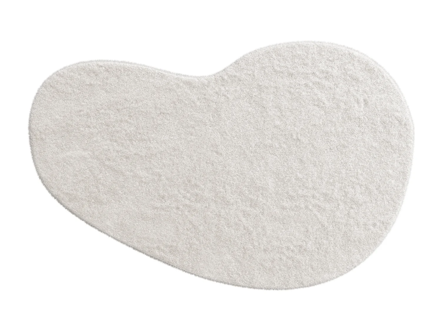 Tapete shaggy orgânico efeito pele 120x180 cm bege - GIRONA