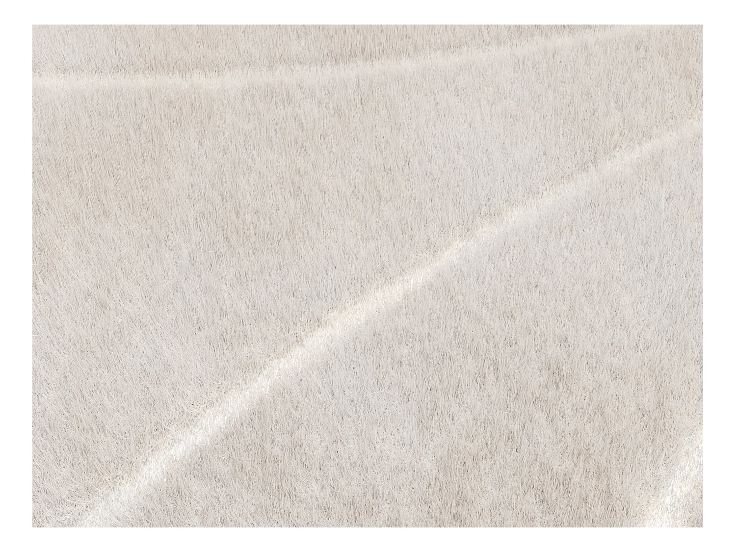 Teppich mit Kreismuster in Relief-Optik - Pelz-Optik - 200 x 290 cm - Beige - PAOLISI