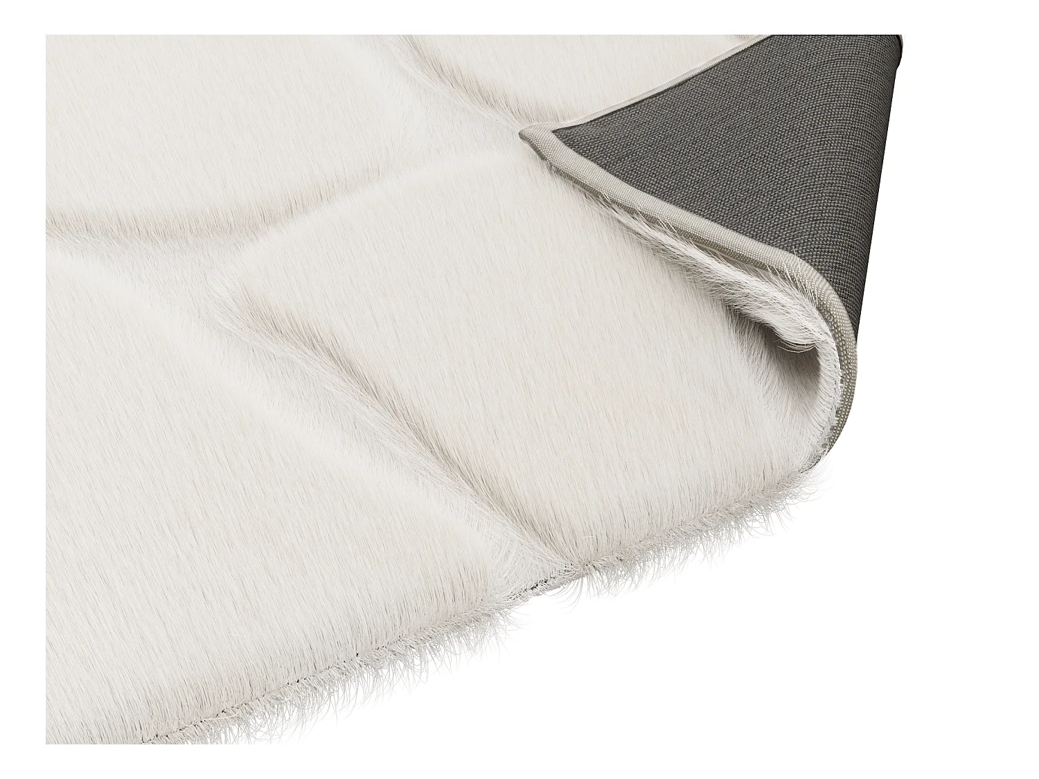 Pelslignende relieftæppe - 120 x 160 cm - Beige - ARENSO