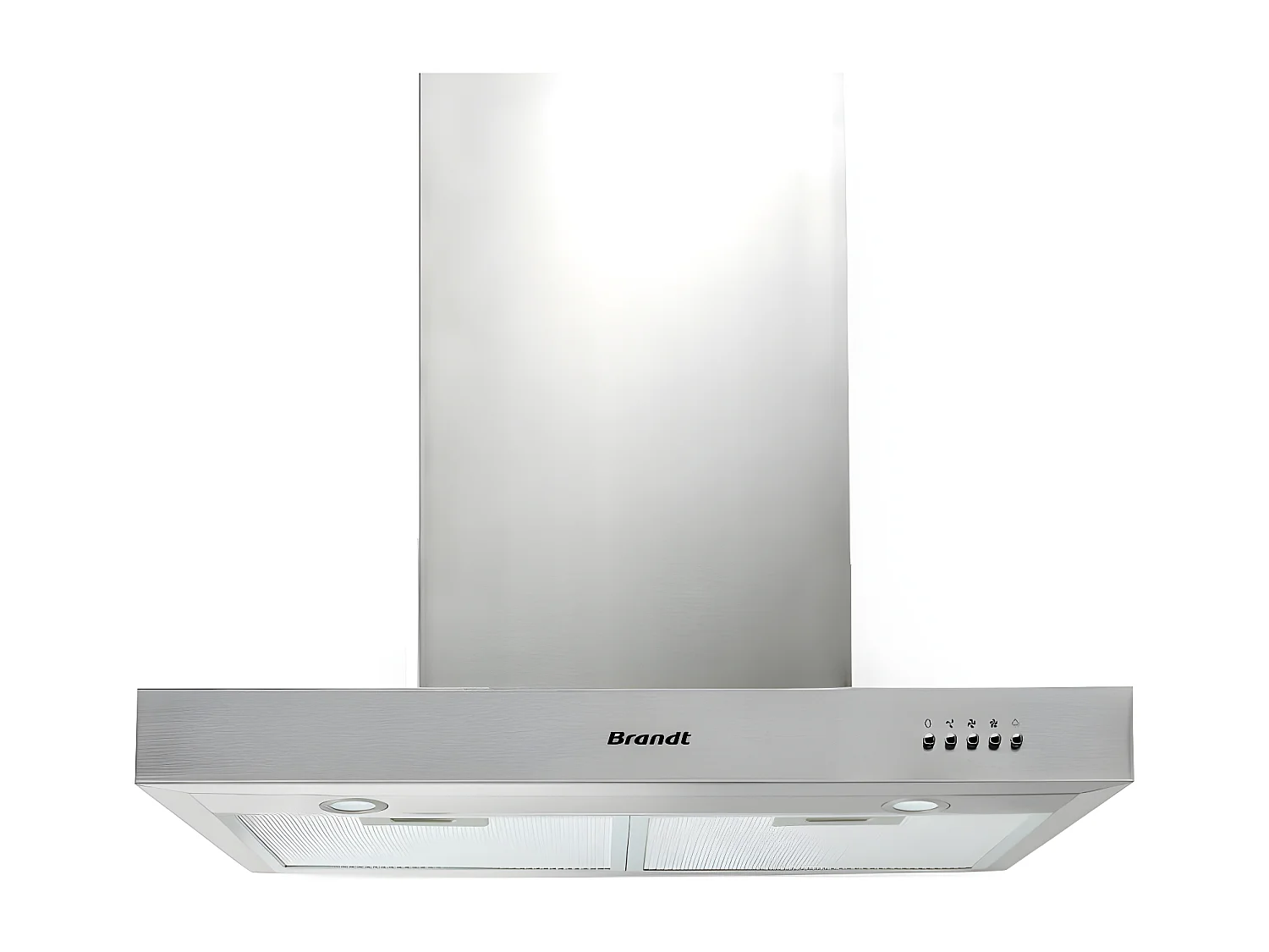 Hotte décorative 602m³/h BRANDT 60cm, BHB 6601 X