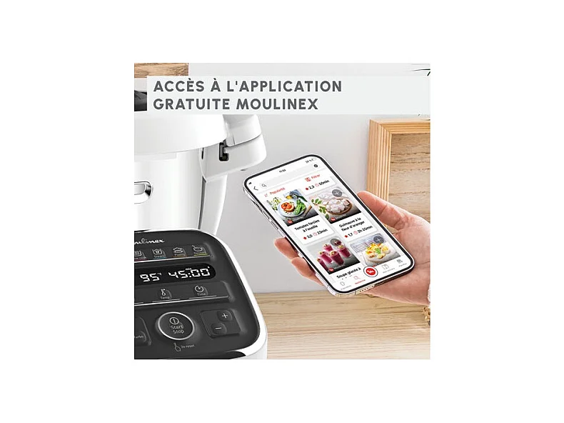 Robot cuiseur Multifonctions Moulinex Companion XL HF80DB10 1550 W Blanc