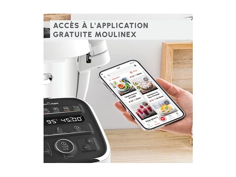 Robot cuiseur Multifonctions Moulinex Companion XL HF80DB10 1550 W Blanc