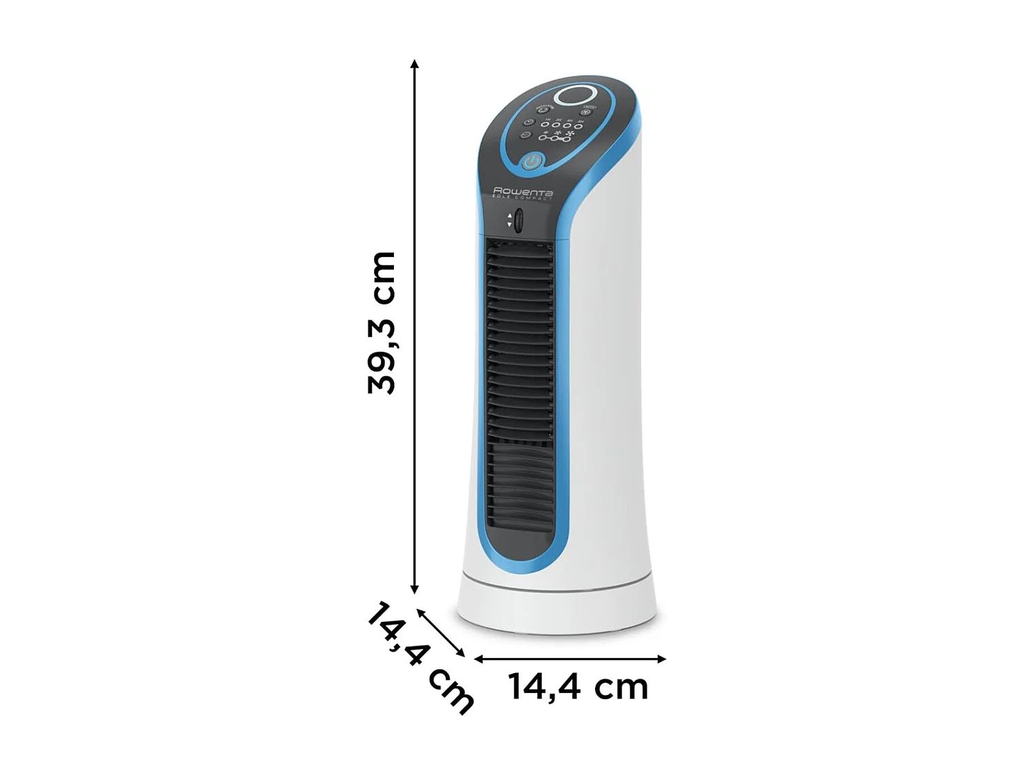 Rowenta Ventilateur colonne 39cm 30w 3 vitesses blanc - vu6210f0
