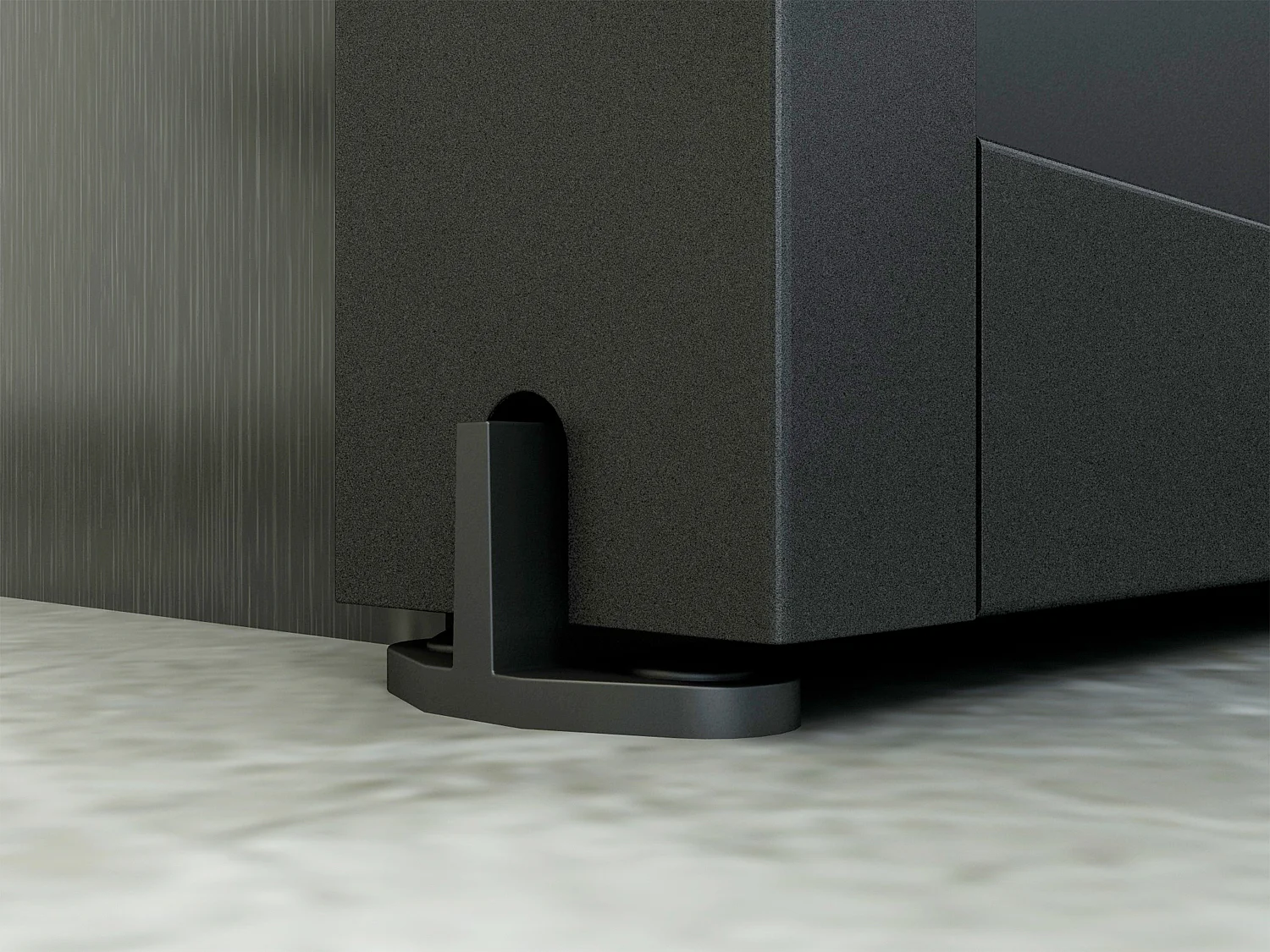 Porte scorrevole doppia esterno muro 2 x H205 x L63 cm Alluminio e Vetro temperato smerigliato - LINCI II