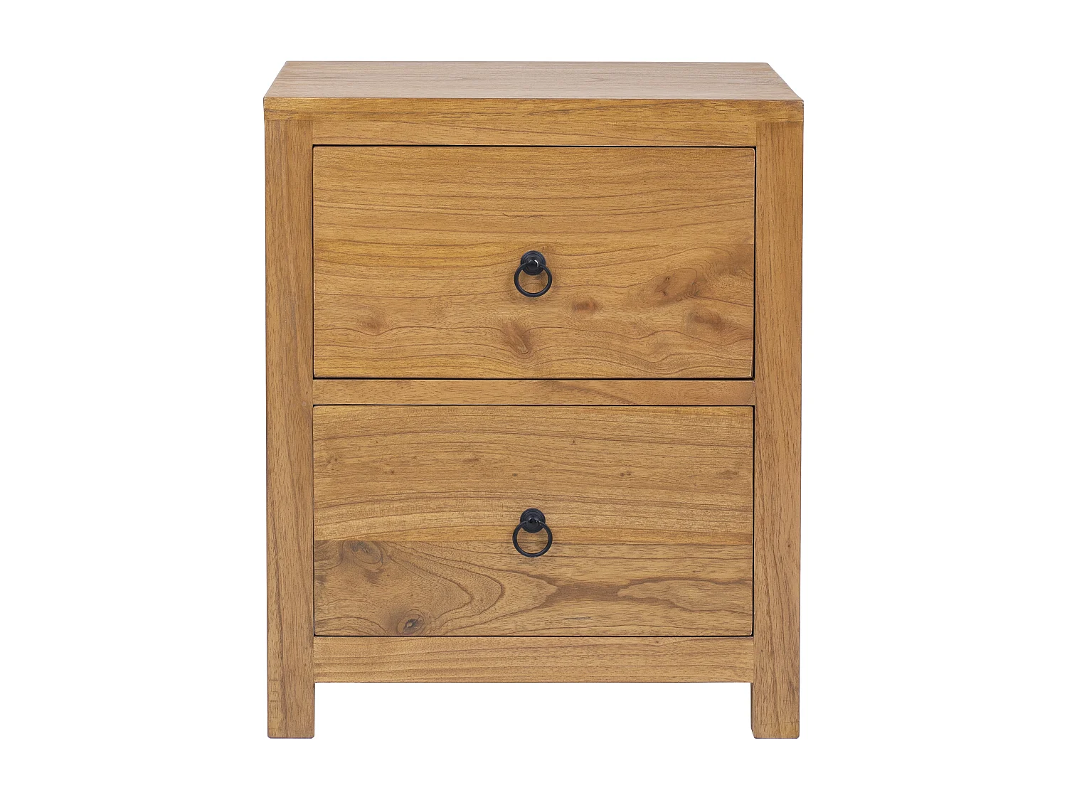 Sæt med 2 sengeborde med 2 skuffer - Mindietræ - Natur - PILABO
