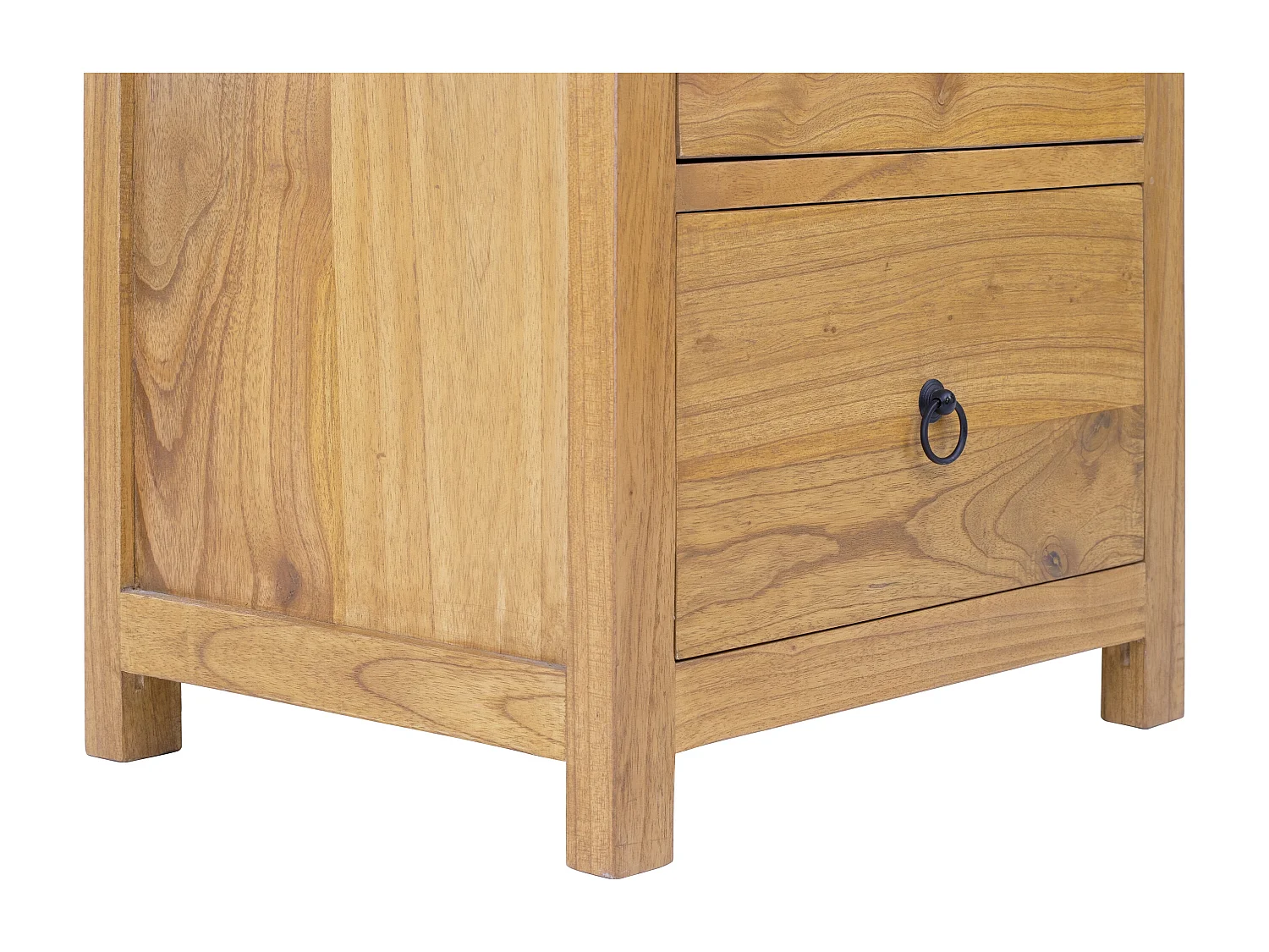 Sett med 2 nattbord med 2 skuffer - Minditre - Naturlig - PILABO